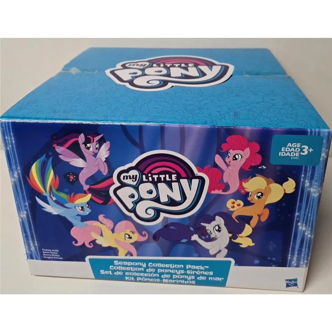 MY Little Pony Seapony Collection Pack 6 Ponies AS Mermaids Box