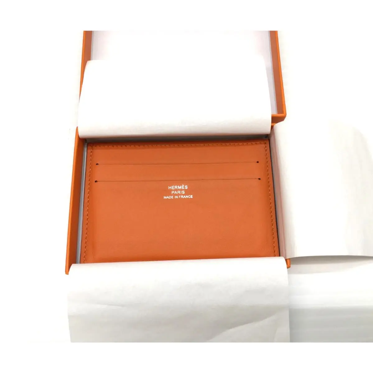Hermes Citizen Twill Card Holder Wallet Rare Orange Blue Riviera Vert Vertigo