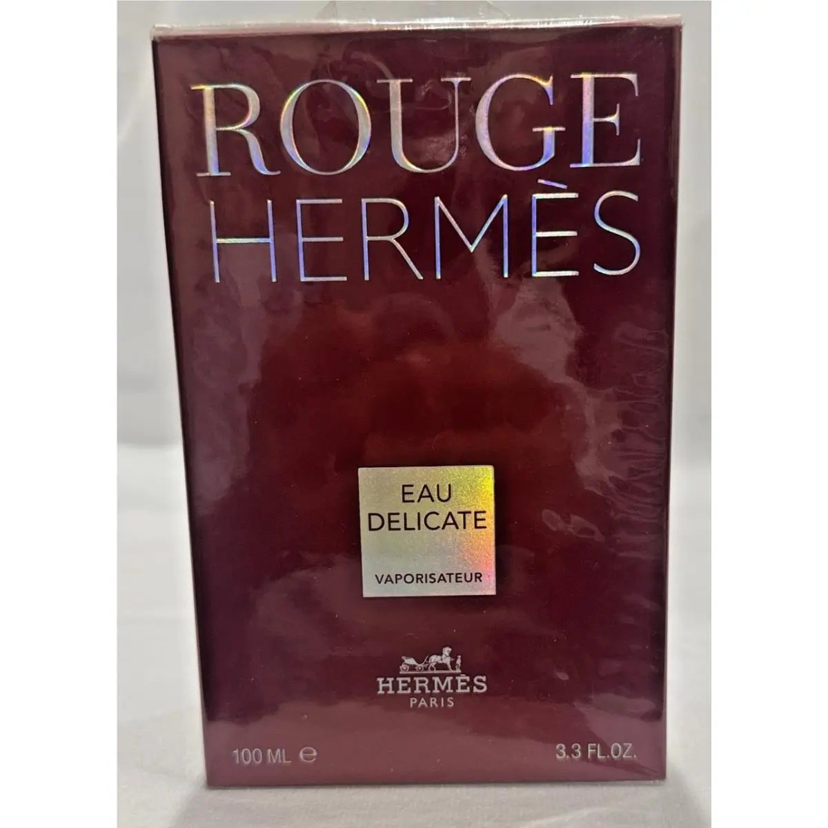 Vintage Hermes Rouge Eau Delicate Women Edt Spray 100ml Made in France