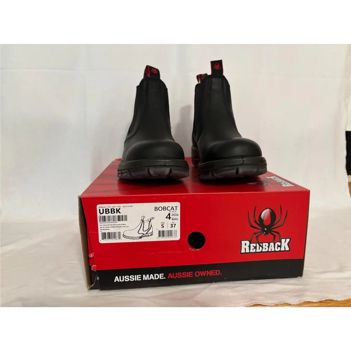 Easy Escape Ubbk Elastic Sided Boots Blacknib Usa Sz 5 EU37 by Redback
