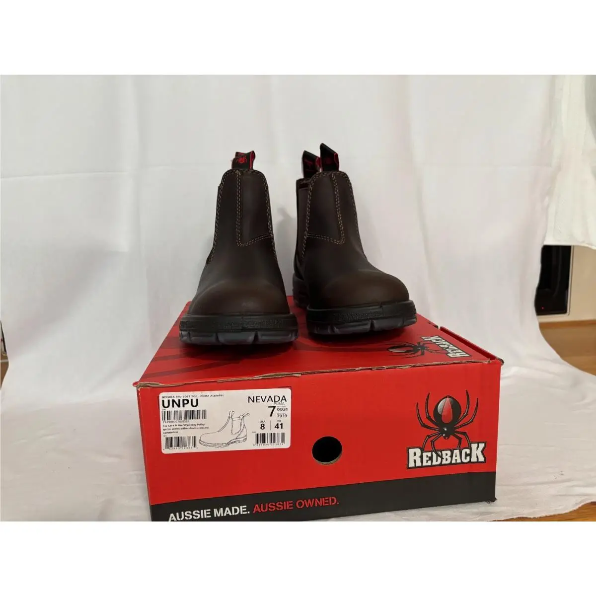 Nevada Puma Aquapel Unpu Soft Toe Wrk Boots EU 41 US Size 8 by Redback