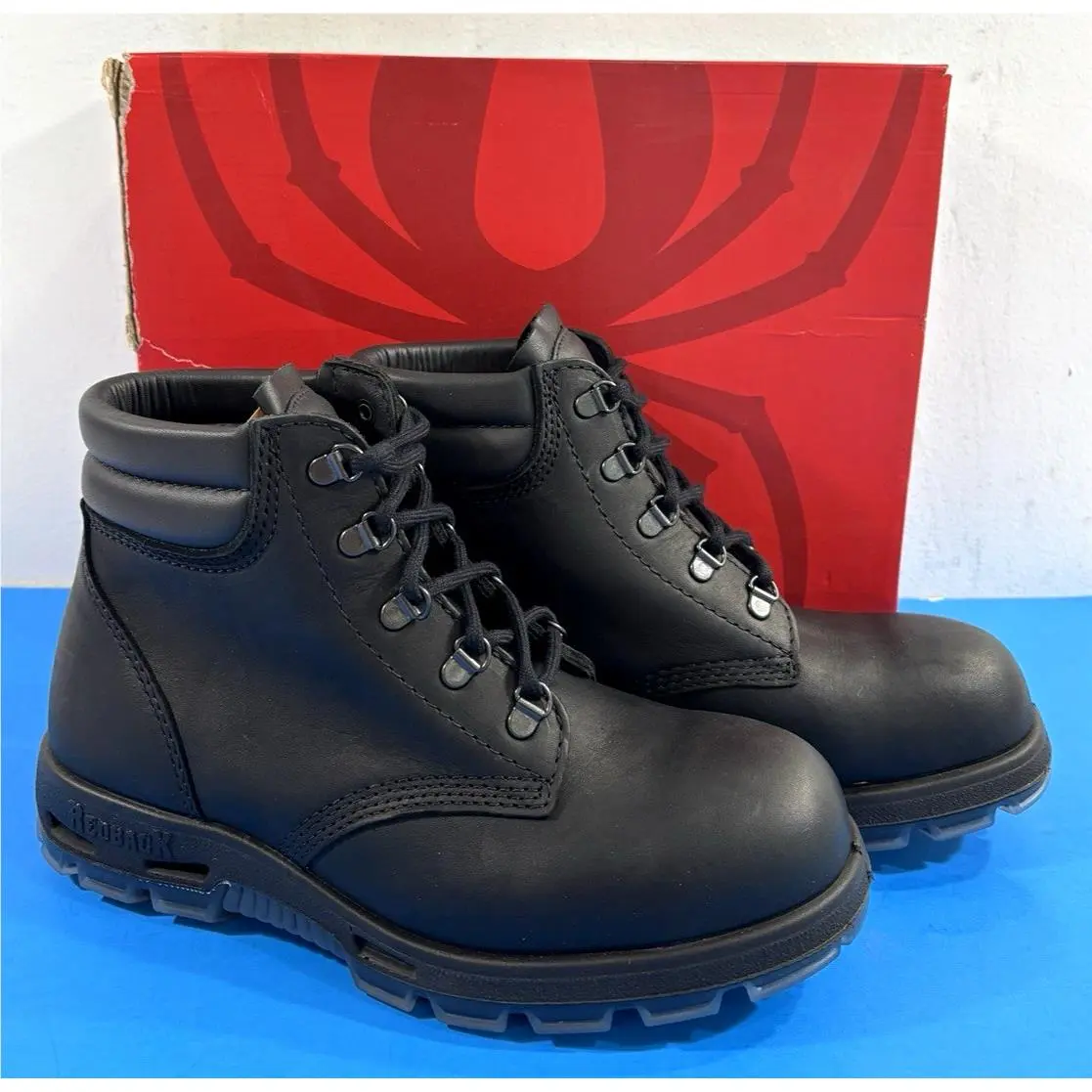 9.5 US Mens Redback Alpine Steel Toe Boots Usabk Black Oil Kip