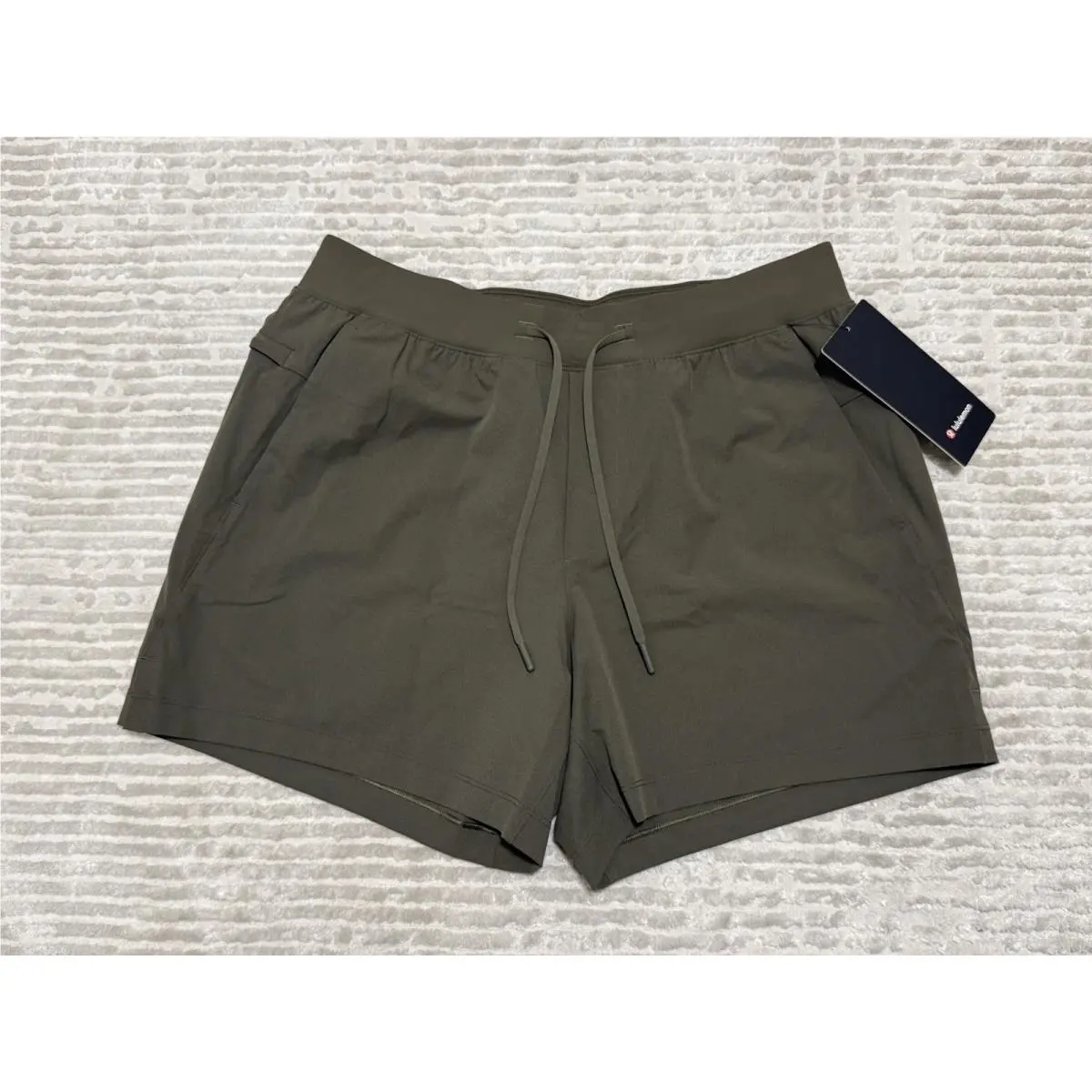 Lululemon Zeroed In Short 5 Inch Shorts Olive Brown - Large