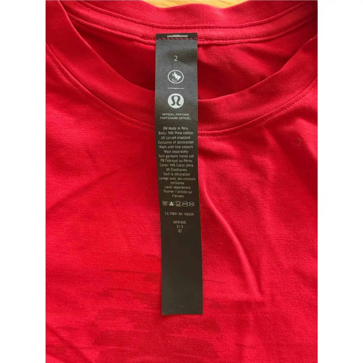 Lululemon clothing - Red 1