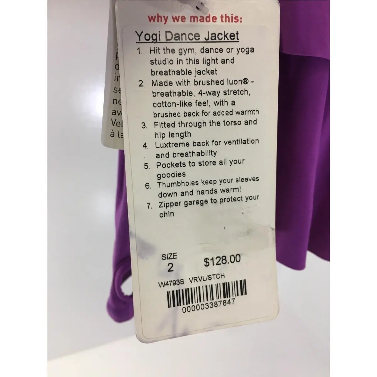Lululemon clothing - Violet/black & Gray Marl 6