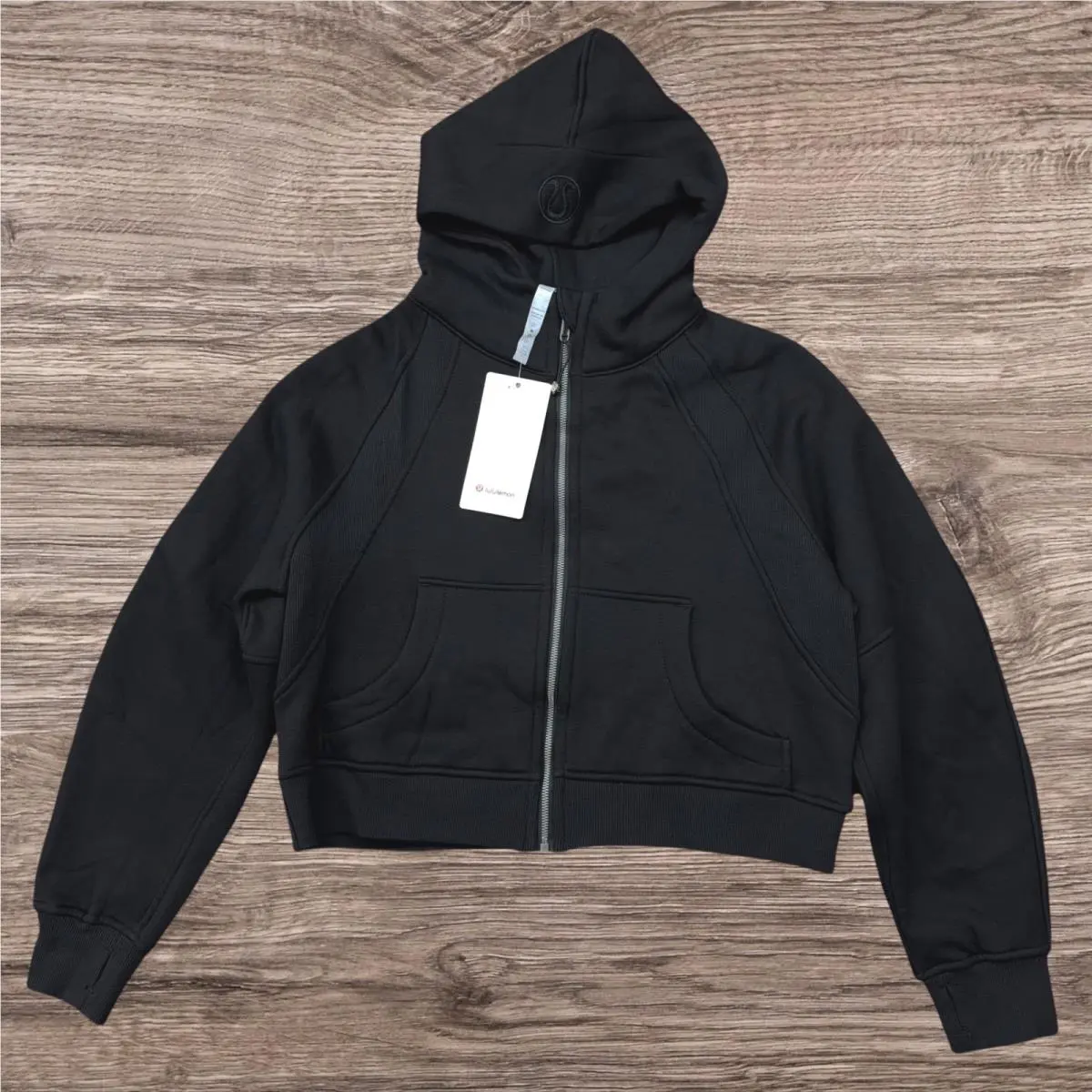 Lululemon Scuba Full Zip Hoodie Nulu Midnight Navy Mitp Size 8 LW4BCIS