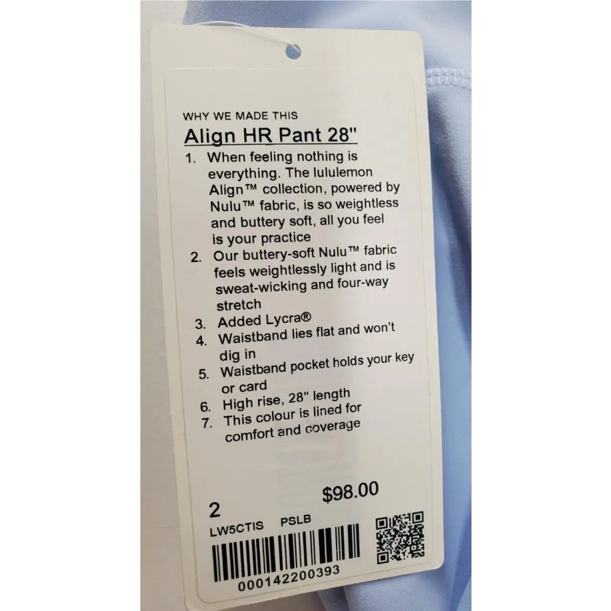 Lululemon clothing - Lululemon Align - Align - Blue 3