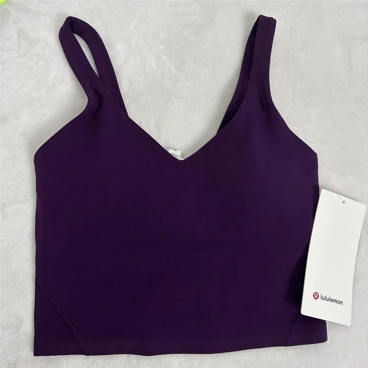 Lululemon Align Cropped Tank Top Dramatic Magenta Size 2 A/b Cups Rare Yoga