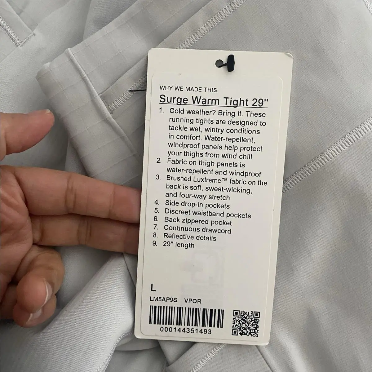 Lululemon clothing - Surge - Surge - White 9