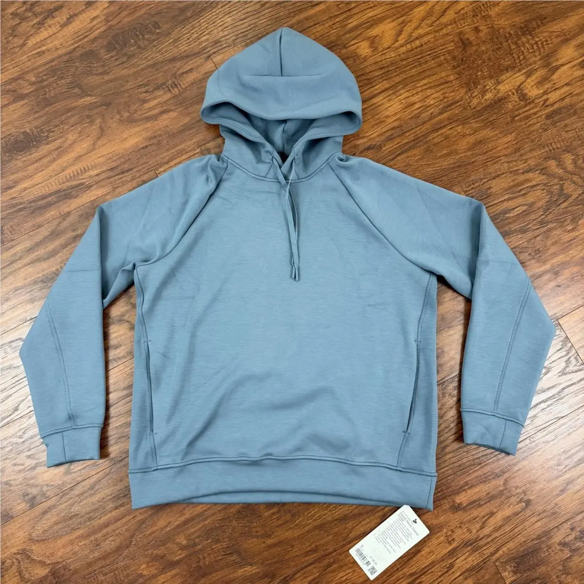 Lululemon Hoodie Mens M Steel Blue Smooth Spacer Pullover Pockets Stretch