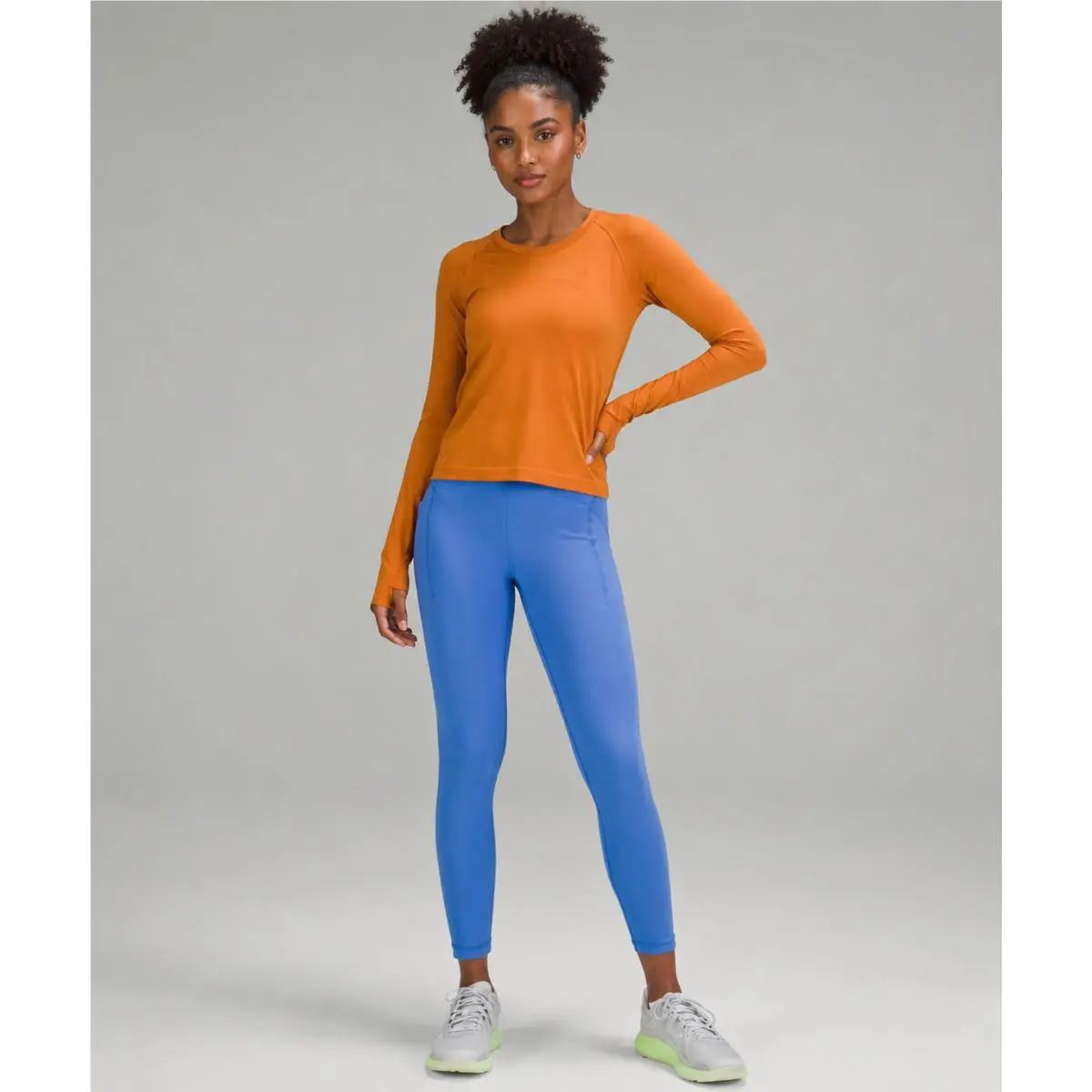 Lululemon Power Thru High Rise 25” Leggings Blue Nile Women’s Size 0