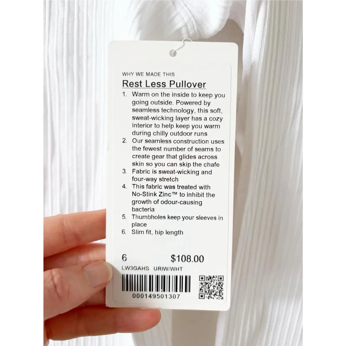 Lululemon clothing - Lululemon Rest Less - Rest Less - White 2