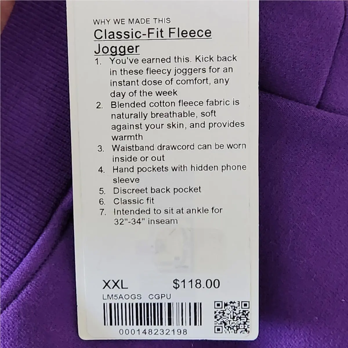 Lululemon clothing - Purple 1