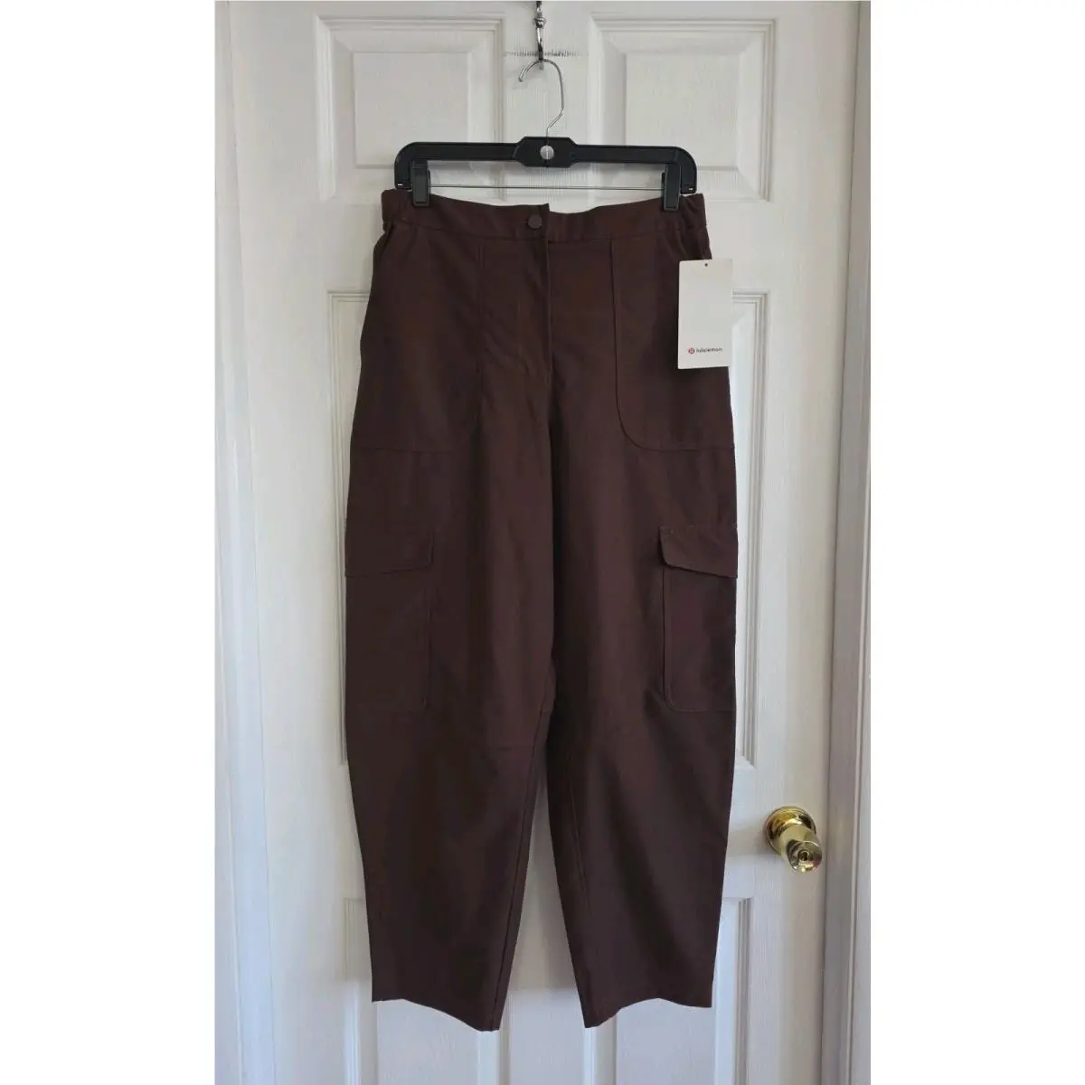 Lululemon Light Utilitech Cargo Pocket High-rise Crop Pant Women’s Sz 29 Brown