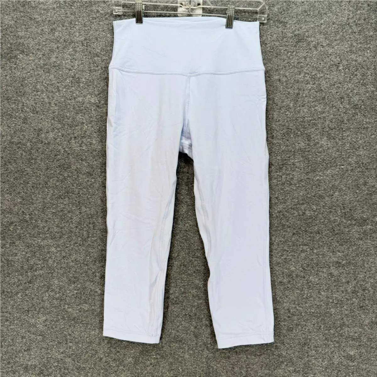 Lululemon Align HR Crop 21 Leggings Women 10 Pastel Blue Nulu Yoga Active