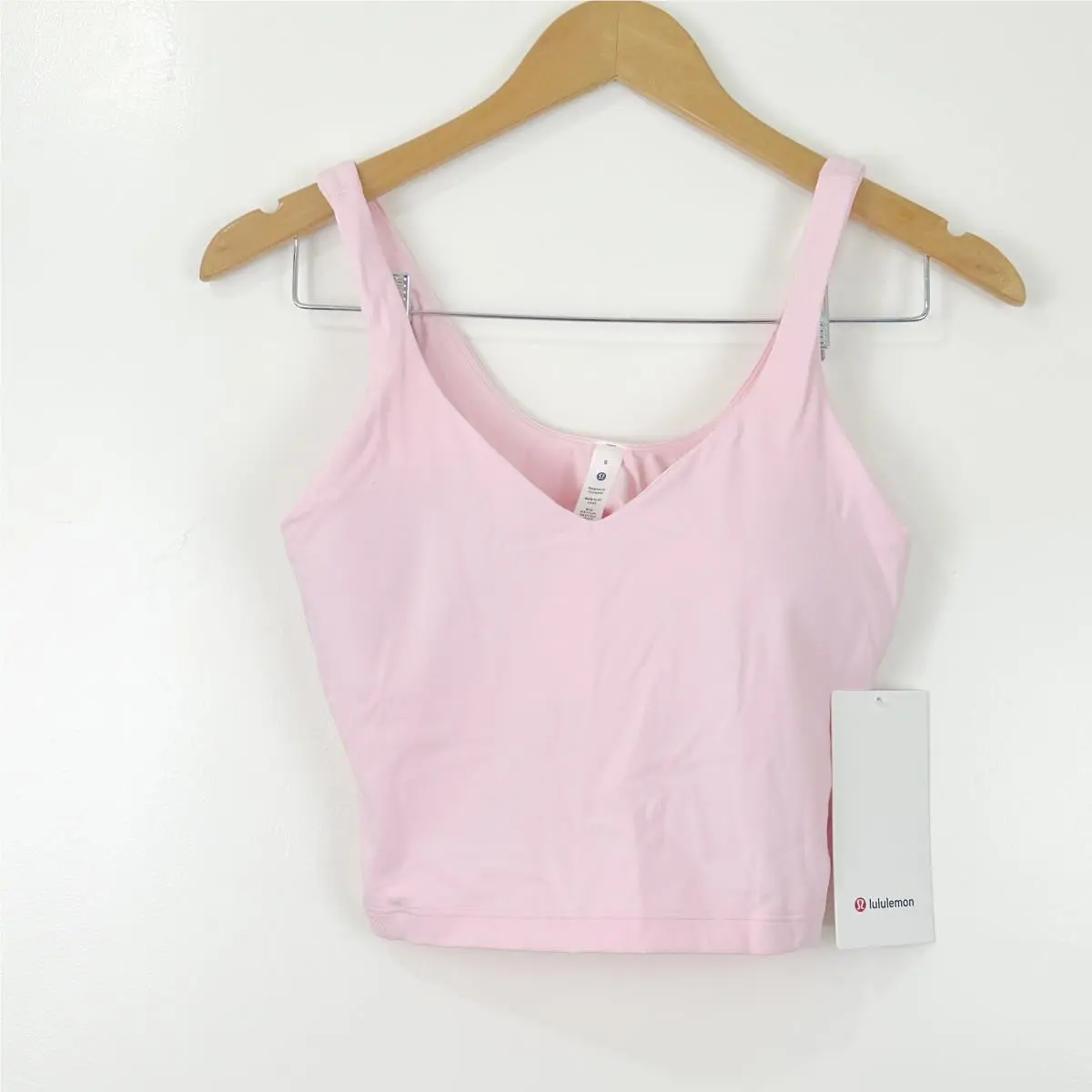 Lululemon Align Cropped Tank Strawberry Milkshake Size 10 A/b Cups Yoga