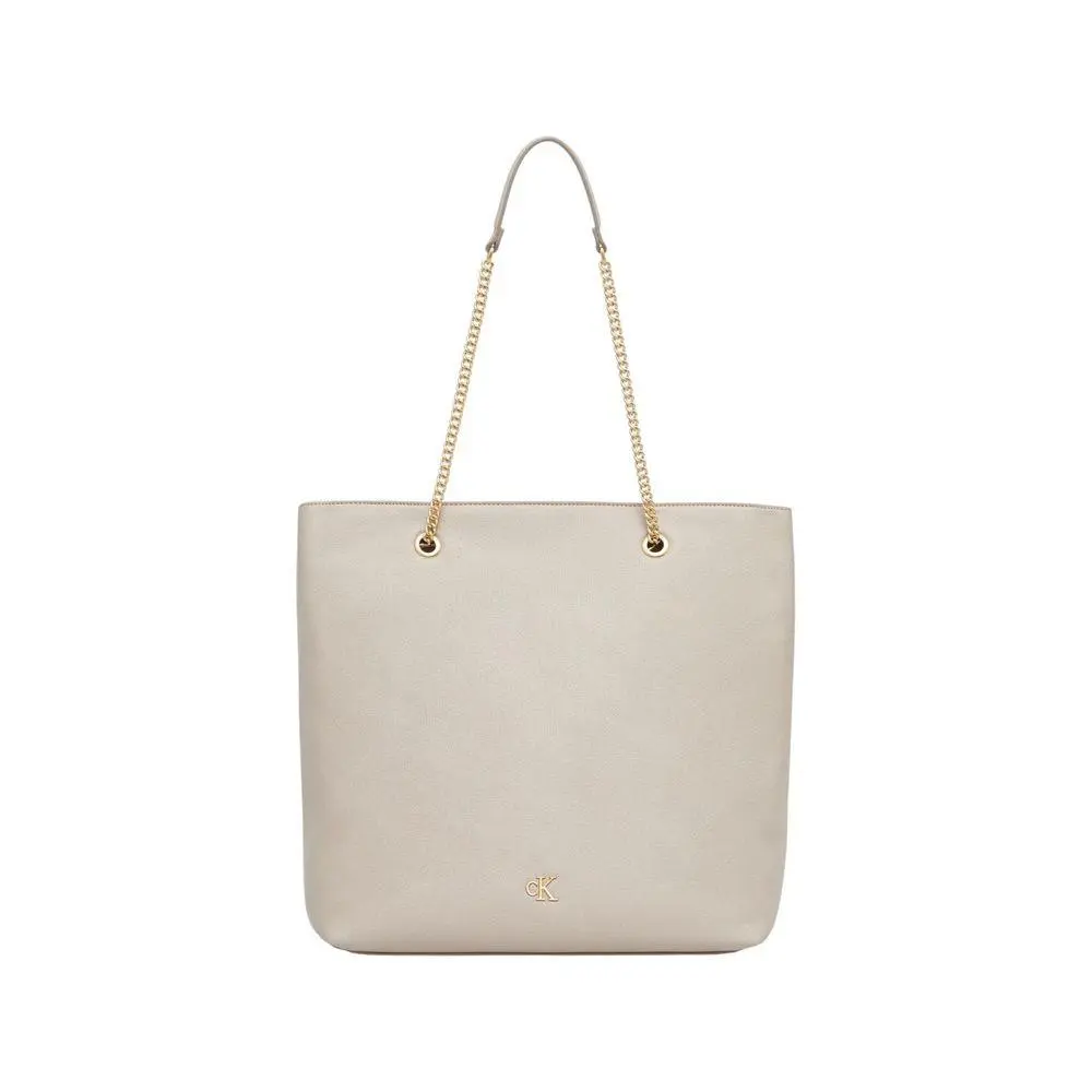 Calvin Klein Beige Polyethylene Handbag