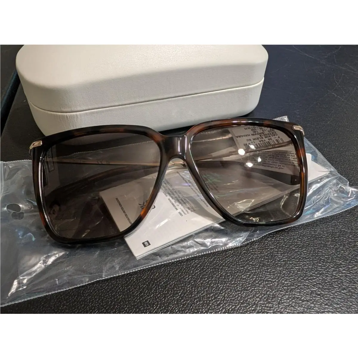 Calvin Klein Sunglasses CK225318 P03 Yga Havana Brown Gold 57 - 13- 140