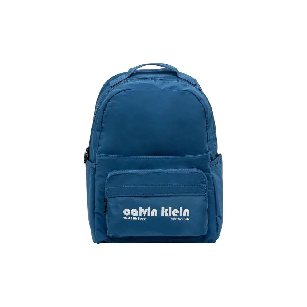 Calvin Klein Blue Recycled Polyester Backpack - Blue