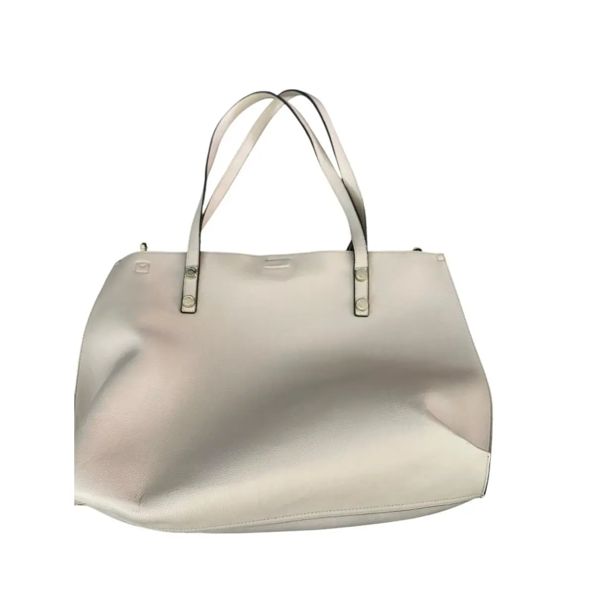 Calvin Klein Women`s Beige Magnetic Closure Inside Clutch Tote Bag