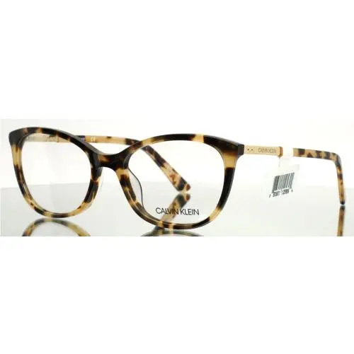 Calvin Klein CK20508 244 Tortoise Womens Semi Cat Eye Eyeglasses 54-18-140 B:40