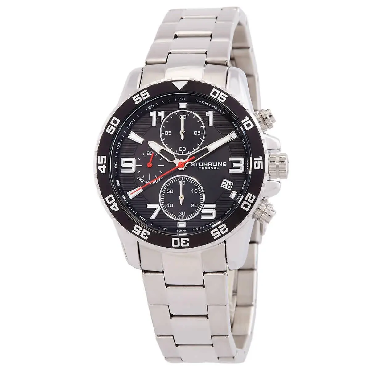 Stuhrling Original Monaco Black Dial Men`s Watch M15791