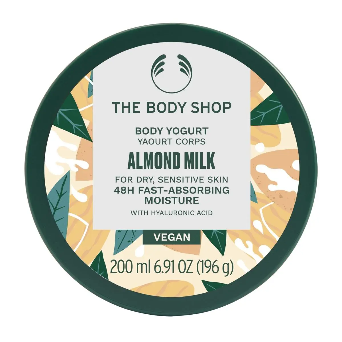 The Body Shop Almond Milk Vegan Body Yogurt For Dry and Sensitive Skin 200ml