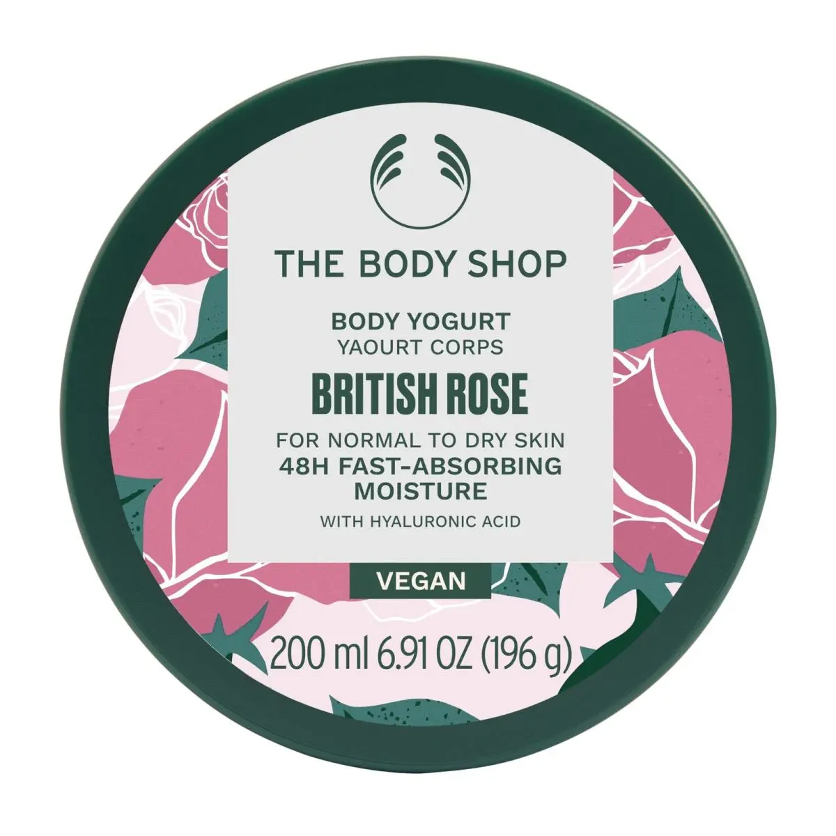 The Body Shop Vegan British Rose Body Yogurt 200 Ml