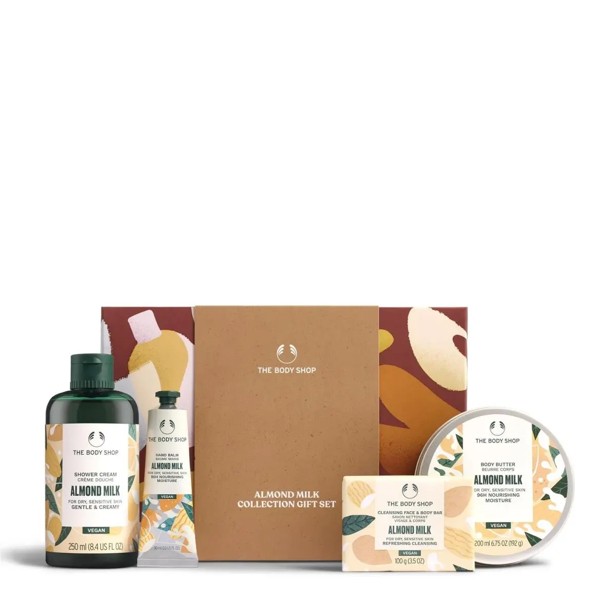 Almond Milk Collection Gift Set - 4 Piece Set Shower Cream Body Butter