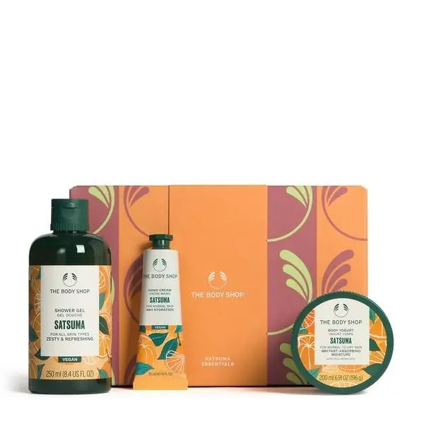 Satsuma Essentials 3-Piece Set Shower Gel Hand Cream Body Yogurt