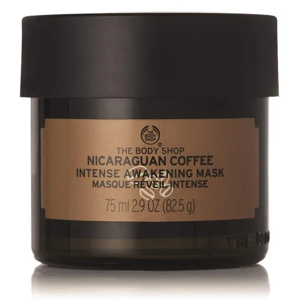 The Body Shop Nicaraguan Coffee Intense Awakening Mask 2.9 oz Vegan Full Size