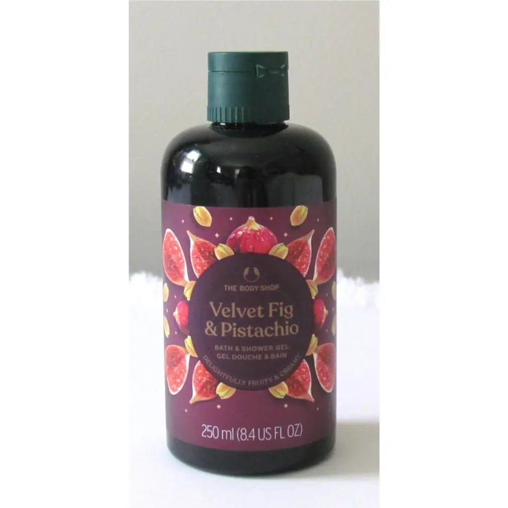 The Body Shop Velvet Fig Pistachio Bath Shower Gel Limited Edition 8.4 oz