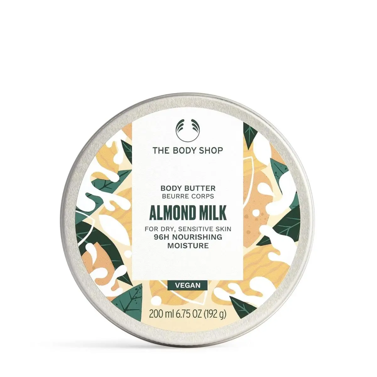 The Body Shop Almond Milk Honey Body Butter 200ml - Vegan 96 Hr Moisture