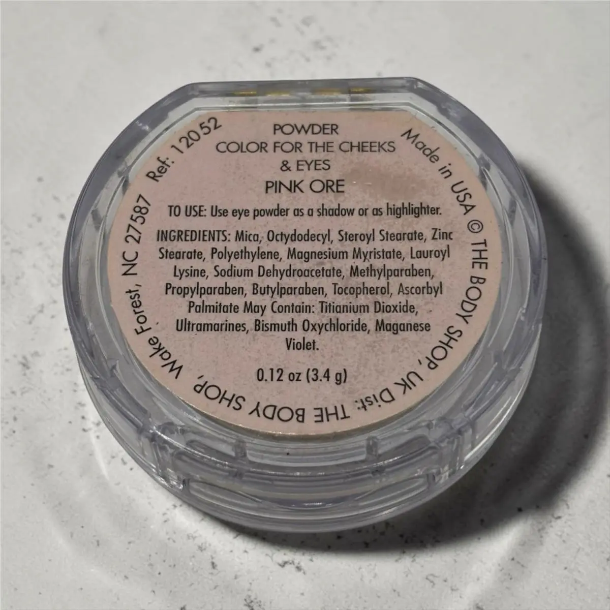 The Body Shop Powder Color For Cheeks and Eyes in Pink Ore - 0.12oz / 3.4g Vhtf