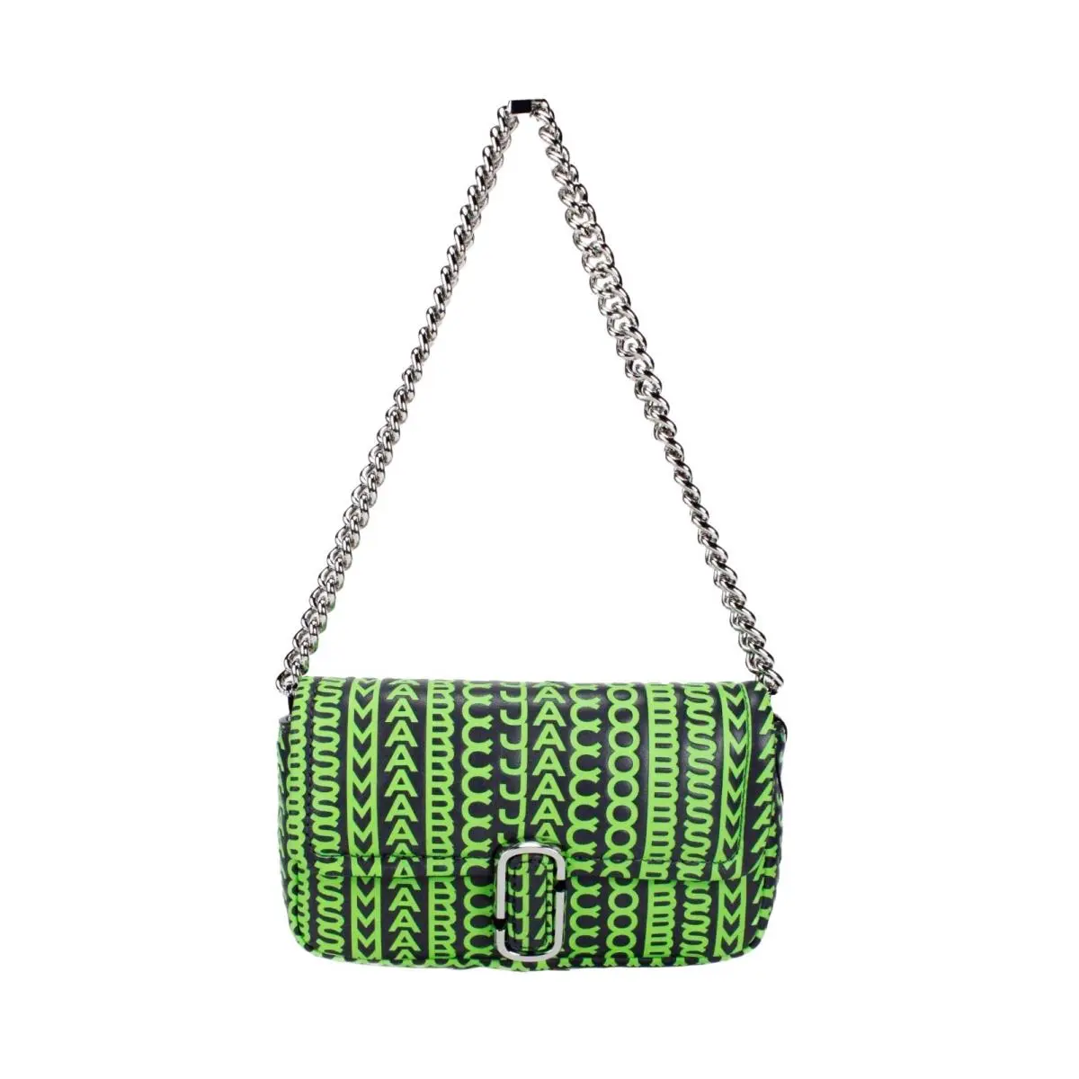 Neon Green The Monogram Leather J Marc Mini Shoulder Bag Crossbody by Marc Jacobs