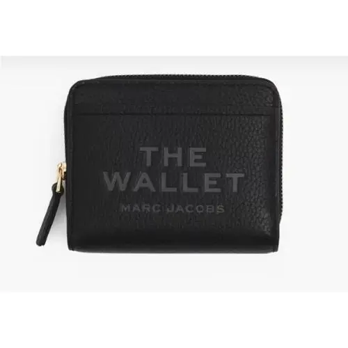 Marc Jacobs The Leather Mini Compact Wallet Black