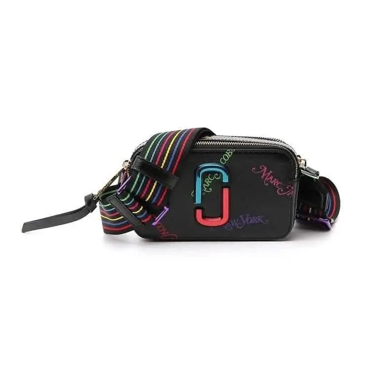 Marc Jacobs Marc Jacobs Ladies York X The Snapshot Bag - Black Multi, strap_: Black