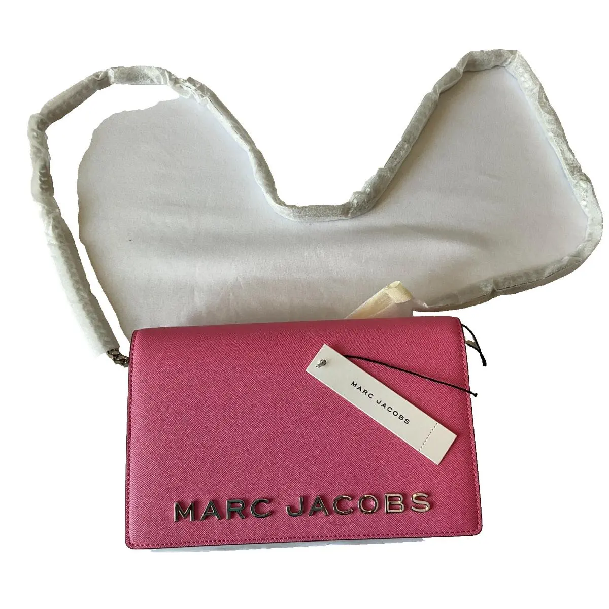 Marc Jacobs Convertible Mini Shoulder Bag Crossbody Chain One Size Pink Leather