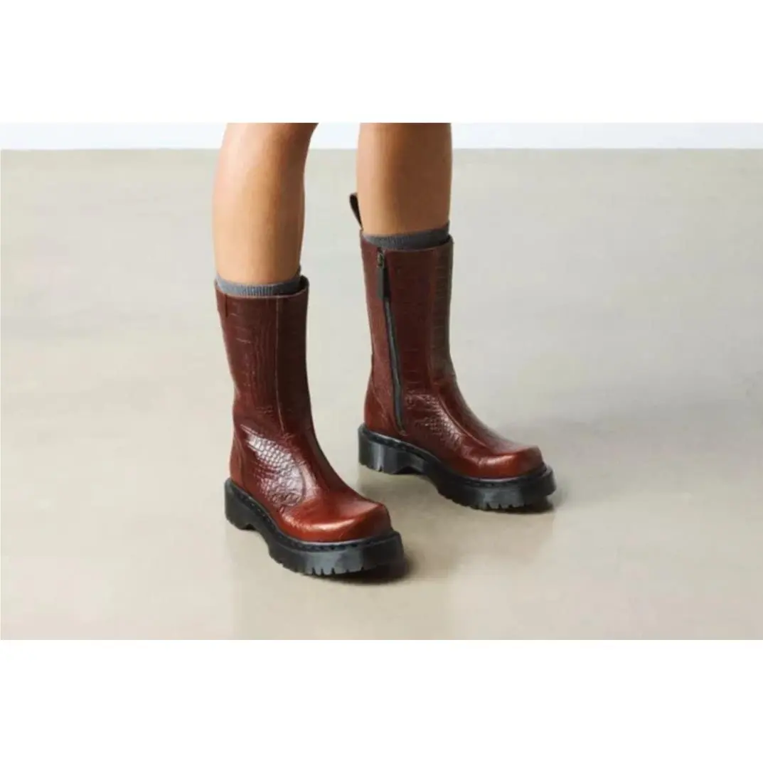 Dr. Martens shoes - Flowers - Flowers - Brown 2