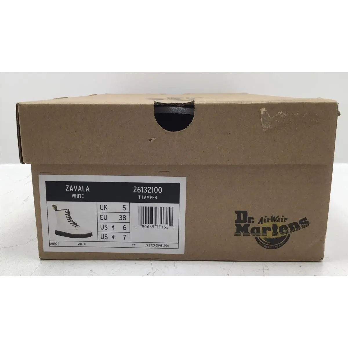 Dr. Martens shoes - Dr. Martens Zavala - Martens Zavala - 26132100 - White (UPC: 190665371321) 7