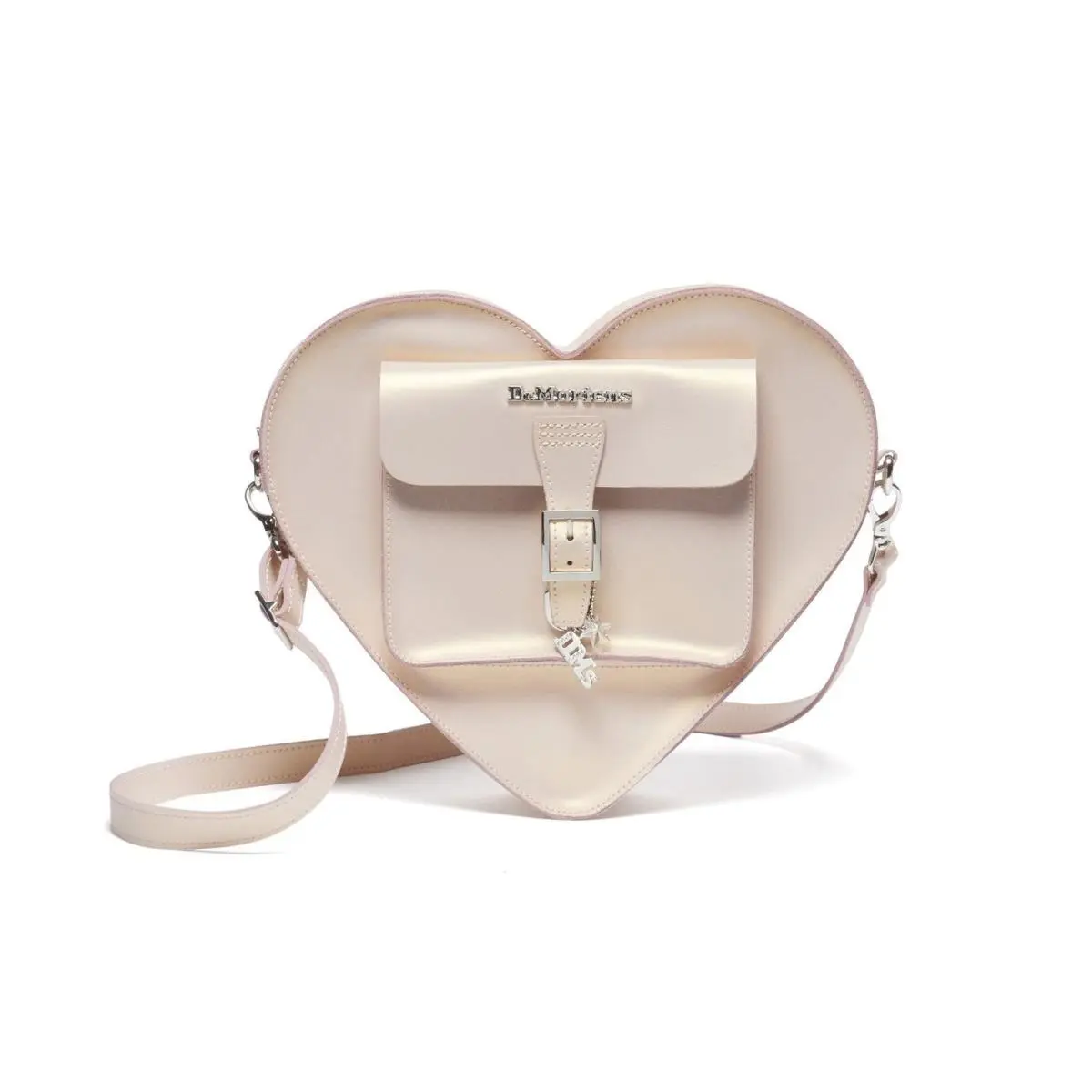 Dr. Martens Transparent Heart Shaped Backpack Powder Pink+gold Shift