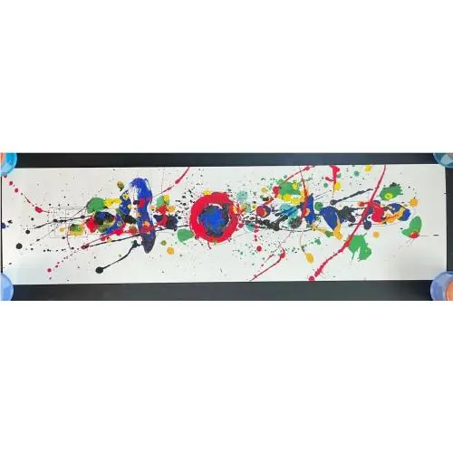 Sam Francis  Watch Signed Lithograph Box 30”x8” in 1992 by Swatch