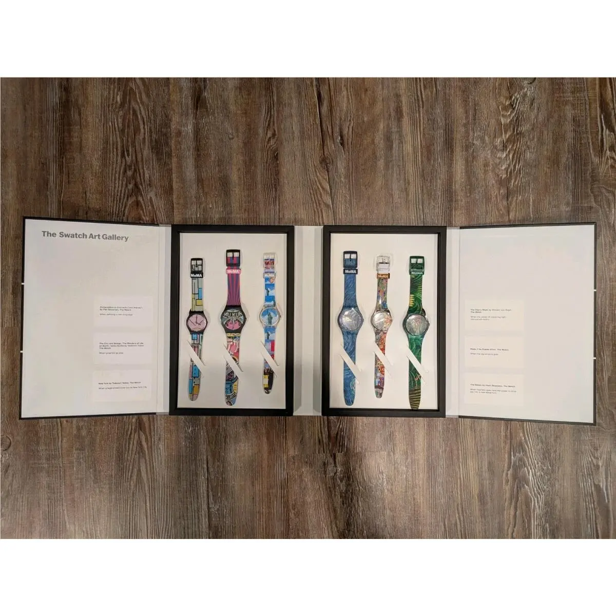 Swatch SZS31 Moma Collaboration Quartz Analog Watch Museum of Modern Art Set