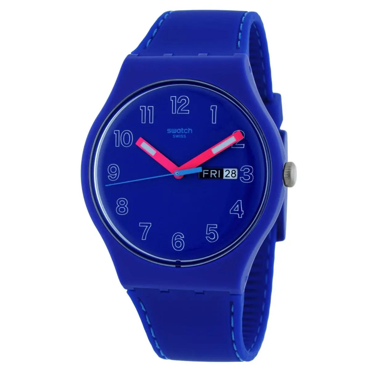 Swatch Originals The January Collection Cobalt Disco Blue Dial Men`s Watch