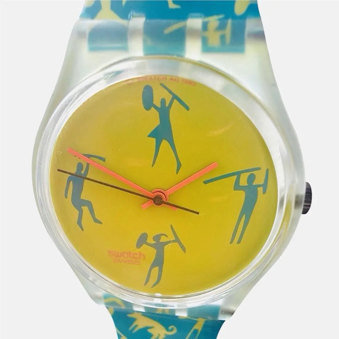 Swatch Watch African Can GK120 1990 34mm Gents Super Clean Real Old Stock