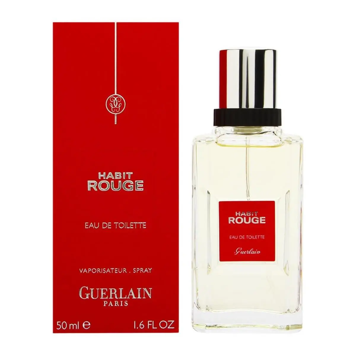 Guerlain Habit Rouge Eau De Toilette Spray For Men 1.7 Ounce