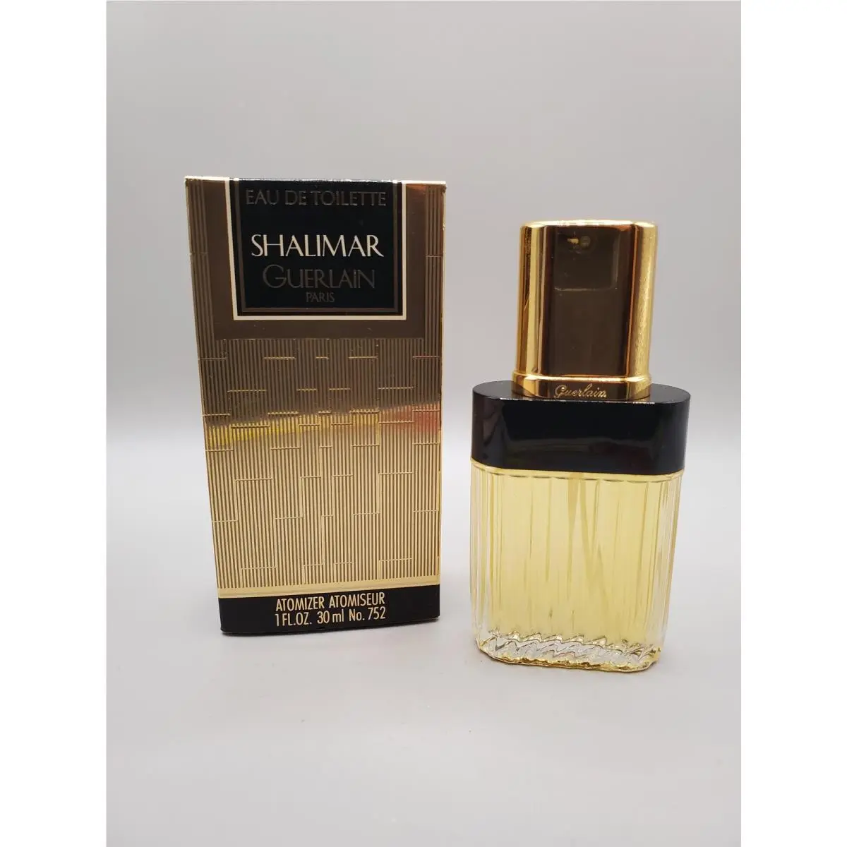 Vintage Guerlain Shalimar Eau de Toilette Edt 1 Fl.oz 30ml No. 752
