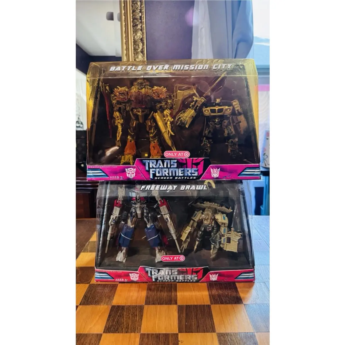 Transformers Target Freeway Brawl Optimus Prime vs Bonecrusher Megatron Jazz