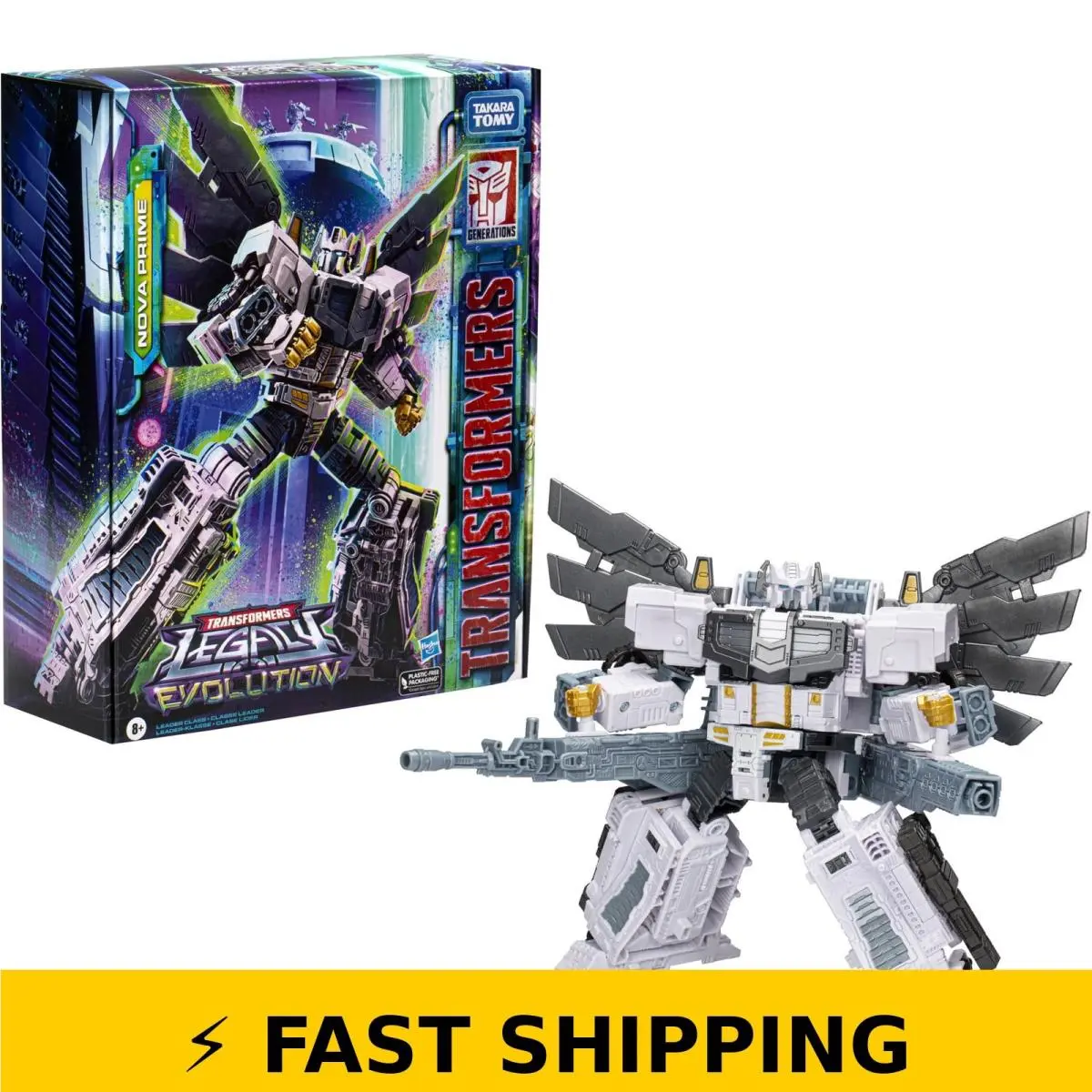 Hasbro Transformers Legacy Nova Prime Leader Class Figure