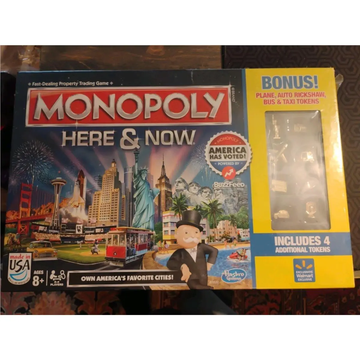 Monopoly Here Now - US Edition - Walmart Exclusive Tokens